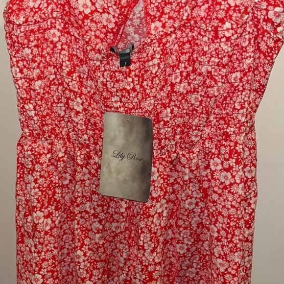 ⭐️SALE⭐️ ⭐️NWT Red floral maxi dress - Picture 6 of 7